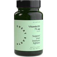 Vitamin D3 Vegan 60 kapselia, Great Earth