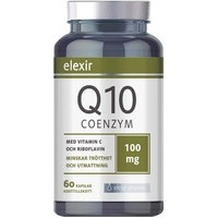 Q10 Coenzyme 100mg 60 kapselia, Elexir Pharma