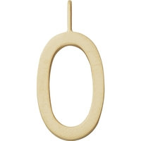 Design Letters Archetype Charm 16 mm Gold A-Z O