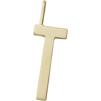 Design Letters Archetype Charm 16 mm Gold A-Z T