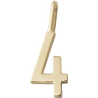 Design Letters Lucky Numbers 10 mm Gold 0-9 No. 004