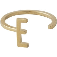 Design Letters Ring Gold A-Z E