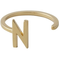 Design Letters Ring Gold A-Z N