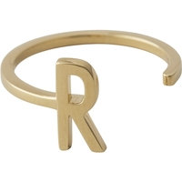 Design Letters Ring Gold A-Z R
