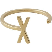 Design Letters Ring Gold A-Z X