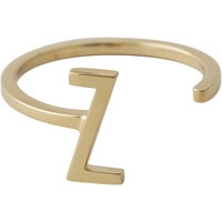 Design Letters Ring Gold A-Z Z