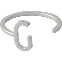 Design Letters Ring Silver A-Z G