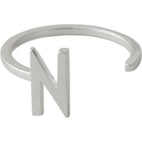 Design Letters Ring Silver A-Z N