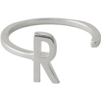 Design Letters Ring Silver A-Z R