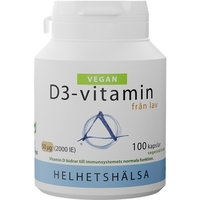 D3-vitamin Vegan 50 mcg 100 kapselia, Helhetshälsa