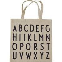 Design Letters Tote Bag ABC Beige