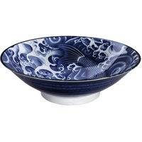 Carp Menbachi Bowl 25.2x7.7cm Blue, Tokyo Design Studio