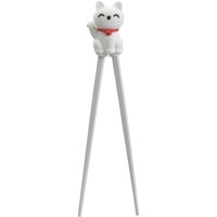 Children Chopsticks 22cm Lucky Cat White, Tokyo Design Studio
