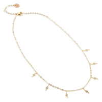 84040-07 BLUSH Lightning Necklace, PFG Stockholm