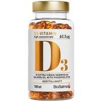 D3-vitamin high concentrate 62,5ug 180 kapselia, BioSalma