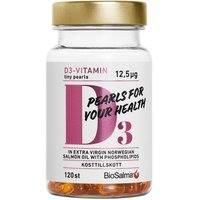 BioSalma D3-vitamin 12,5µg tiny pearls 120 kapselia