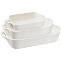 Staub Uunivuoat 3 delar Ivory white