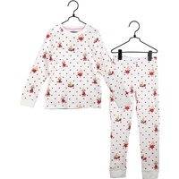 Muumi Sydän Pyjama Valkoinen 110-116 cL, Mumin