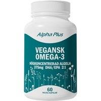 Vegansk Omega 3 60 kapselia, Alpha Plus