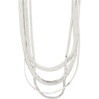 10221-6011 OPTIMISM Snake Chain Silver Necklaces 1 set, Pilgrim