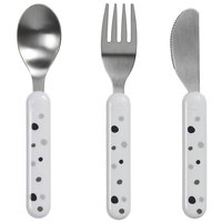 Done By Deer Cutlery Set Dreamy Dots White, Done by Deer