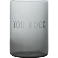 Favourite Drinking Glass Black You Rock, Design Letters