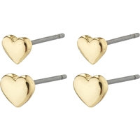 66231-2003 AFRODITTE Heart Earrings 2-In-1 Set 1 set, Pilgrim