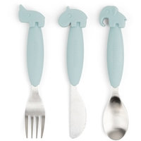 Done by Deer Easy-Grip Cutlery Set Blue