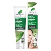 Aloe Vera Creamy Face Wash 150 ml, Dr Organic