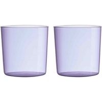 DL Kids Eco Drinking Glass 2-p Purple, Design Letters