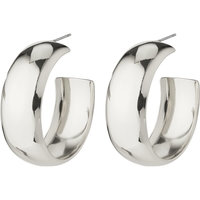 28241-6023 NAIA Mega Chunky Silver Hoops 1 set, Pilgrim