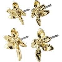 65241-2013 RIKO 2 in 1 Earrings 1 set, Pilgrim