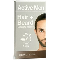 Active Men Hair + Beard Color 1 set Brown