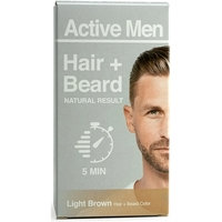 Active Men Hair + Beard Color 1 set Light Brown