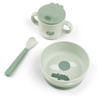 Done by Deer Foodie First Meal Set Happy Clouds Green