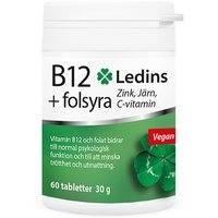 B12+Folsyra 60 tablettia, Ledins