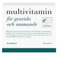 Multivitamin för gravida&ammande 90 tablettia, New Nordic