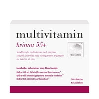 Multivitamin till kvinnor +55 90 tablettia, New Nordic