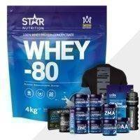 Whey-80, 4 kg + Bonustuote!, Star Nutrition