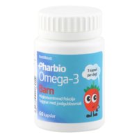 Omega-3 Lapset, 60 pureskelukapselia, Pharbio