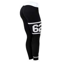 Six Deuce Jersey Fitness Leggings, black/white, L