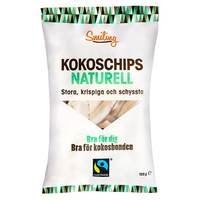 Kokoschips Naturell, 125 g, Smiling