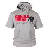 Boston Short Sleeve Hood, grey, XXXXL, Gorilla Wear