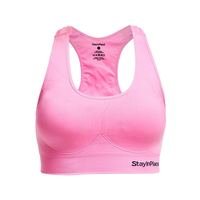 Rib Seamless Bra, bright rose, Stay in place