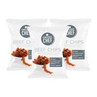 3 x Beef Chips, 35 g, Conscious Chef