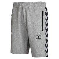 Classic Bee Aage Shorts, Grey melange, XXL, Hummel