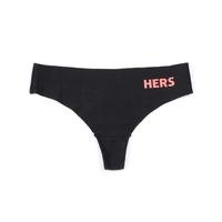 Star Nutrition Hers Thong, Black, L, Star Nutrition Hers Apparel