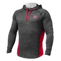 Performance Mid Hood, Graphite/Red, Better Bodies Men