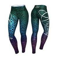 Jaguar Legging, Turquose/Purple, L, Anarchy