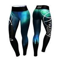 Aurora Legging, Turquose/Black, S, Anarchy